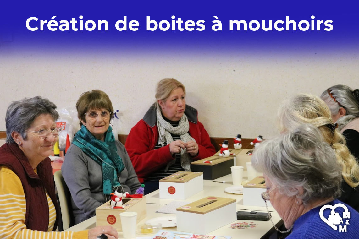 Atelier créatif et festif : Création de boites à mouchoirs à Boissy Lamberville