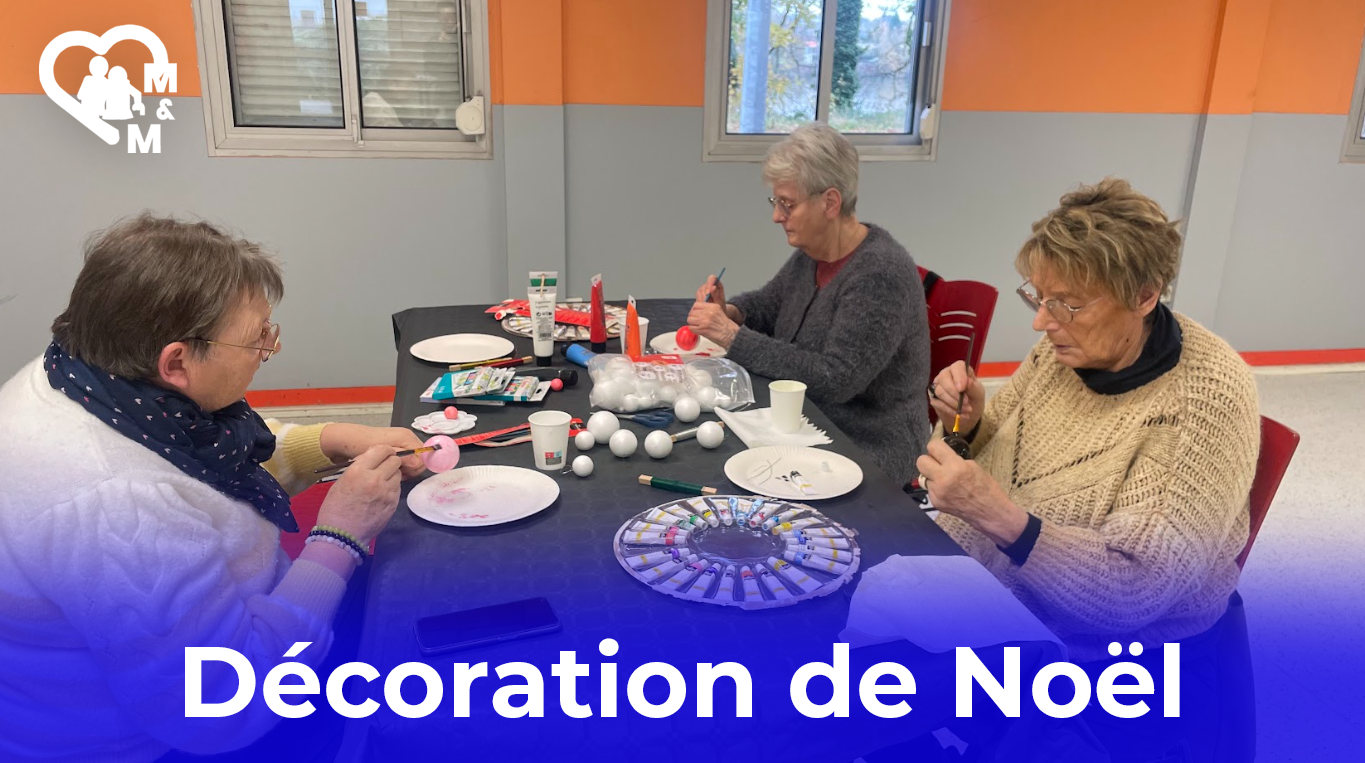 Décorations de Noël pour nos seniors d’Elbeuf