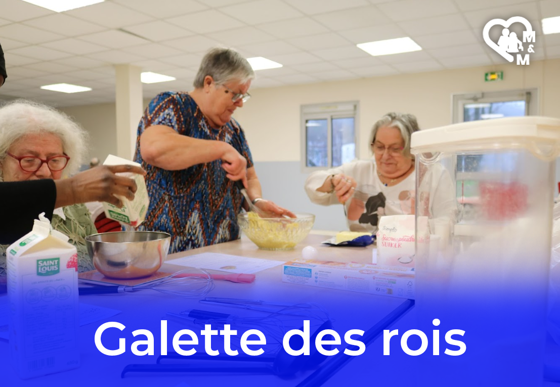 Un atelier galette des rois à Elbeuf avec nos seniors couronnés