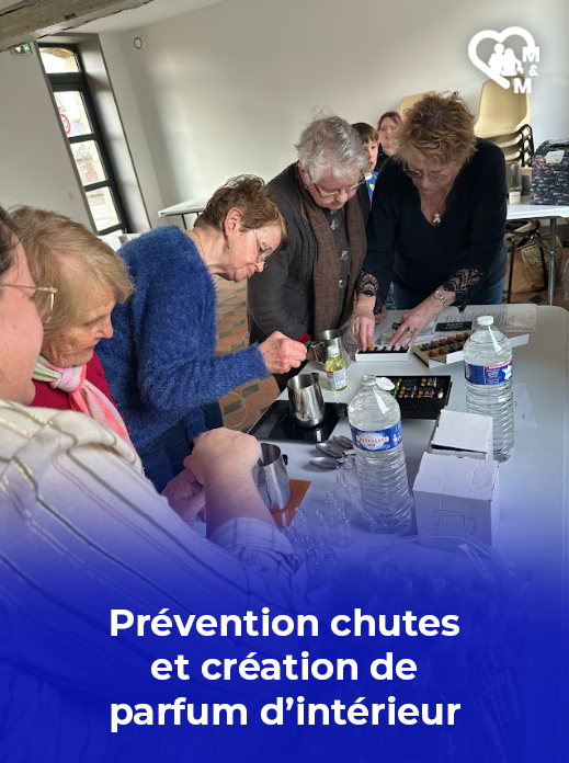 Atelier pour seniors – Prévention sur les chutes et parfum d’intérieur