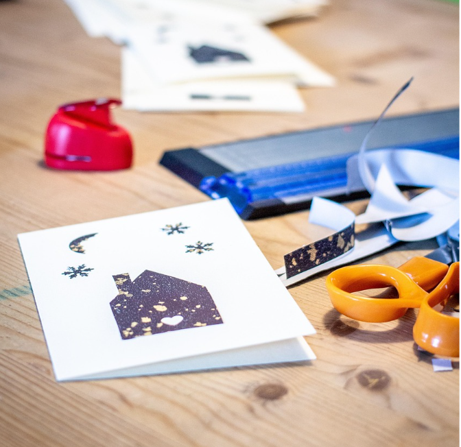 Atelier Création de cartes de vœux à Bernay